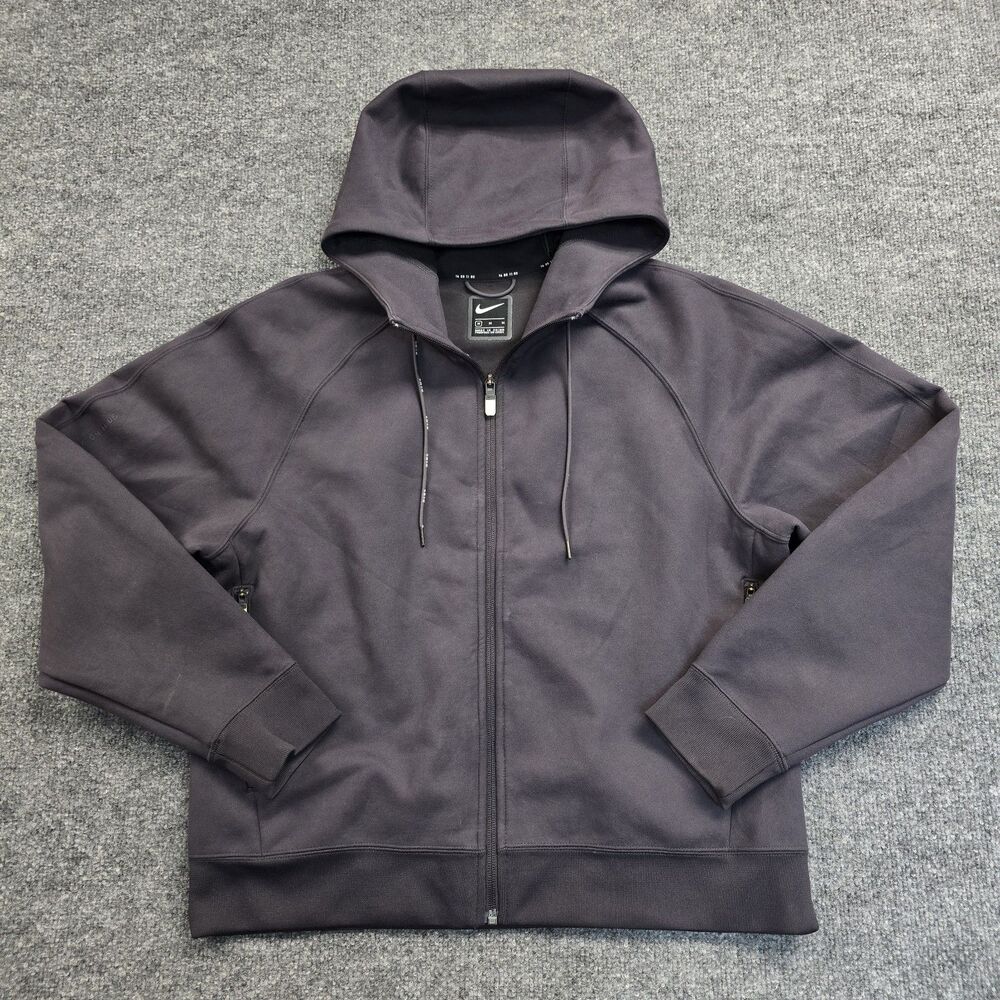 Nike Sportswear Womens Tech Pack Gray Performance Hoodie Sz Medium AR5156-080